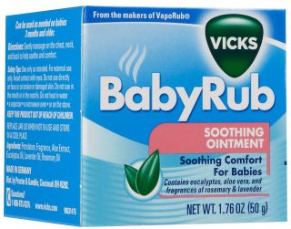 Vicks Vaporub Baby Rub Soothing Ointment, 1.76 oz   