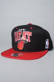 Mitchell & Ness The Miami Heat Arch Snapback Cap in Red  Karmaloop 