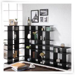 Enitial Lab Cooper Stackable Black Wood Display Stand