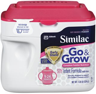 Similac Go & Grow Soy Powder   22 oz   