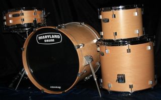 Like New Maryland Drum Company Custom MAA Series Maple 4 piece kit 