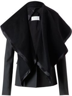 MAISON MARTIN MARGIELA   Tailored wool jacket with detachable cape 1