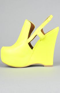 Jeffrey Campbell The Darian Shoe in Neon Yellow  Karmaloop 