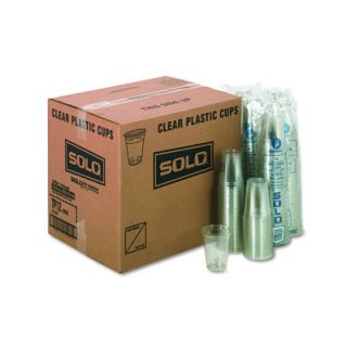 SOLO Cup Company Party Plastic Cold 12 Oz. Cups, 1,000 per Carton 