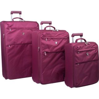 Heys USA AirLite 3 Piece Luggage Set   Dark Burgundy (D209 Burgundy 