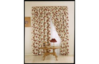 Whiteheads Poppy Red Lined Curtains   46 x 54in from Homebase.co.uk 
