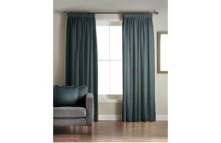 Whiteheads Ripple Kingfisher Lined Curtains   65 x 54in from Homebase 