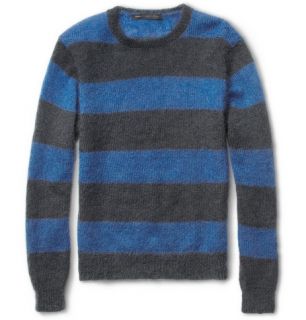 Marc by Marc Jacobs Striped Loose Knit Mohair Blend Sweater  MR 