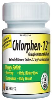Chlor Trimeton Chlorpheniramine Maleate Extended Release, 12 Mg , 60 