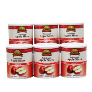 Augason Farms Dehydrated Apple Slices, 5.5 Oz. Can, 6 Pk (Augason 