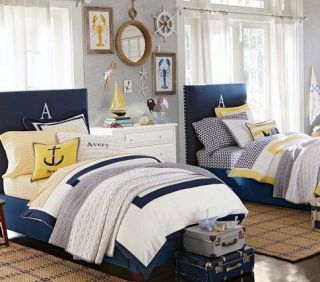Oceanside Quilted Bedding  Pottery Barn Kids