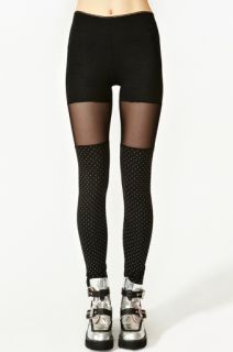 Spotted Mesh Leggings in Whats New Clothes Bottoms at Nasty Gal 