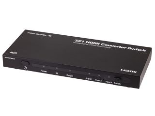 3X1 HDMI® Converter Switch – HDMI®, DVI, Component (YpbPr) w/ R/L 