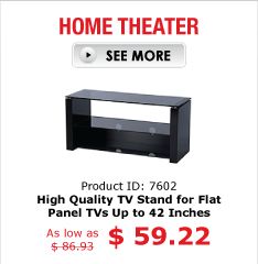 HOME THEATER PID 7602 High Quality TV Stand for Flat Panel 