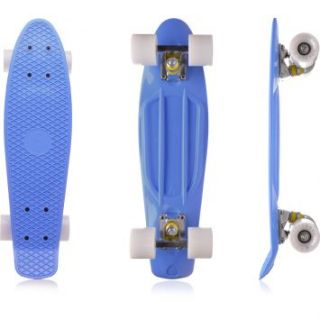 Skate Fish Skateboard Cruiser   Azul/ Branco   Azul  Kanui