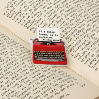 virginia woolf pin by the literary gift company   