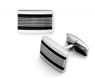 Avenue Cuff Links in Stainless Steel  Blue Nile