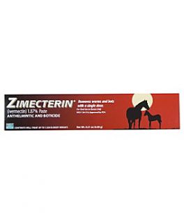 Zimecterin® (Ivermectin) 1.87% Equine Dewormer Paste, Single Dose 