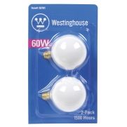 Westinghouse® G16 1/2 White Globe Bulb with Candelabra Base (03701 