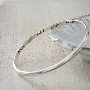 Were sorry, Personalised Womens Silver Bangle is out of stock