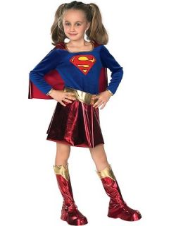Girls Supergirl Fancy Dress Costume Littlewoods