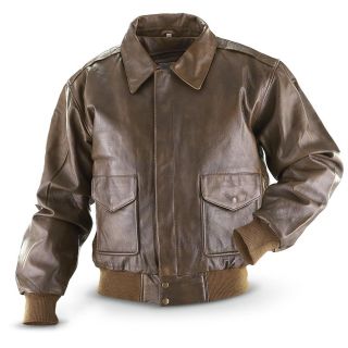 Vintage Cowhide Bomber Jacket, Brown   767912, Leather Jackets at 