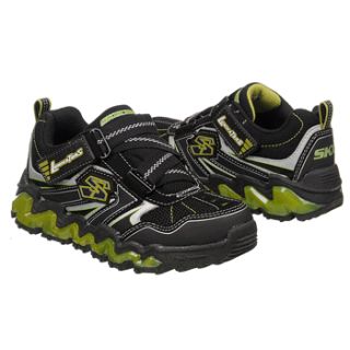 Kids Skechers  Nove Wave Black/Lime FamousFootwear 