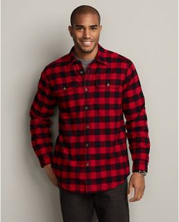 Relaxed Fit Fleece Lined Flannel Shirt Jacket  Eddie Bauer