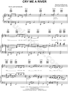 Image of Diana Krall   Cry Me a River Sheet Music    & Print