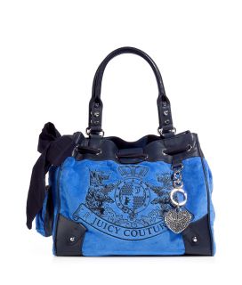 Juicy Couture Azur Blue Scotty Embroidery Daydreamer Tote  Damen 