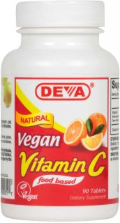 Deva Vegan Vitamins All Natural Vitamin C, 90 ct   