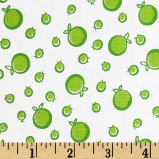 Moda Good Morning Bow Dots Green   Discount Designer Fabric   Fabric 