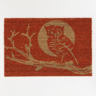 18x27 Orange Owl Branch Doormat  World Market