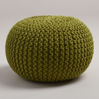 Oasis Knitted Pouf  World Market