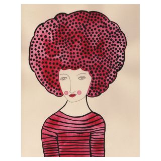 SHOCKING PINK AFRO   VALERIE GALLOWAY  paris art, french 