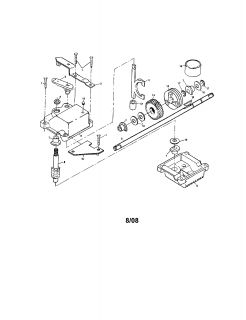 Model # 917378072 Craftsman Lawn mower   Gear case (18 parts)