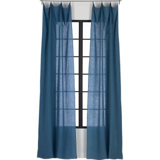 French Belgian swoon linen panel in curtain panels  CB2