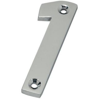 Door Number 1 Chrome   Numerals & Door Accessories   Door Furniture 