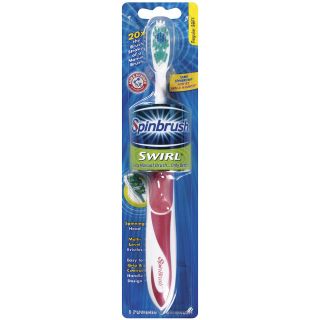Arm & Hammer Spinbrush Swirl Power Toothbrush with Soft Head