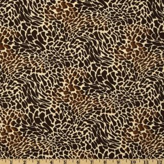 Cheetah Cream/Brown   Discount Designer Fabric   Fabric
