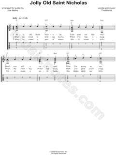 Traditional Carol   Jolly Old St. Nicholas Guitar Tab    