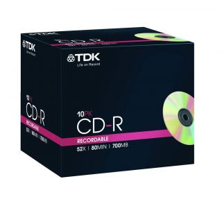 TDK CD R 52X 10 Pack  CD R  Maplin Electronics 