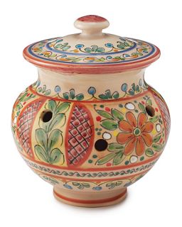 GARLIC JAR  Ceramic, Kitchen Accessory, Tools, Spice Container 