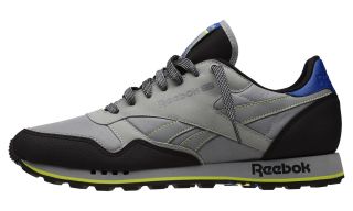 FlatGrey/Black/Ultramarine/NeonYellow   CLASSIC LEATHER TRAIL   Reebok 