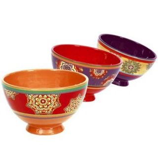 Bruno Evrard Set of Three Multi Coloured Ninja Bowls