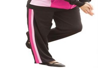 Plus Size Petite pants in soft knit with active side stripes  Plus 