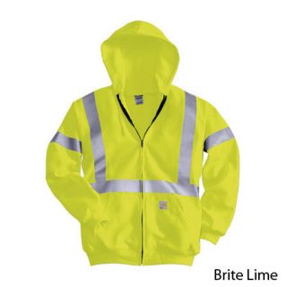Carhartt High Visibility Class 2 Midweight Hooded Zip Front Sweatshirt 
