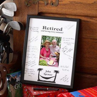 3164   Retired© Personalized Signature Mat Frame 