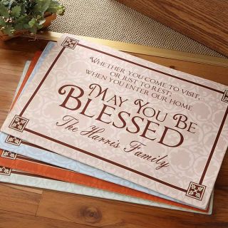 4591   May You Be Blessed Personalized Doormat 