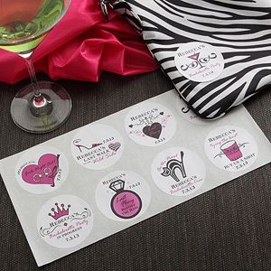 Our Personalized Bachelorette Party© Stickers are the way to label 